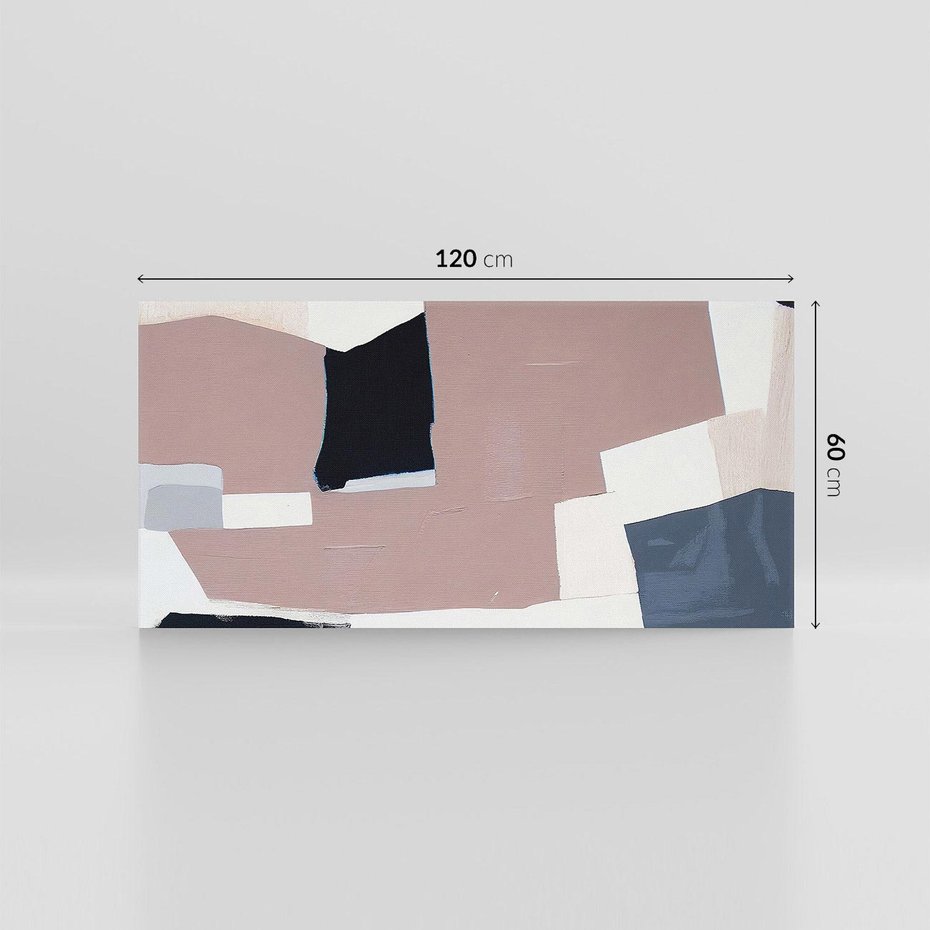 Obraz na płótnie 120x60 - Wyrażona cisza abstrakcji - abstrakcyjne, nieregularne kształty
