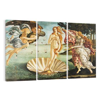 Obraz na płótnie 120x80 - "Narodziny Wenus" (1485), Sandro Botticelli - Reprodukcja - reprodukcja, obraz na płótnie