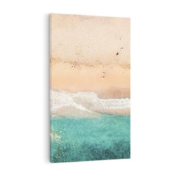 Obraz na płótnie 80x120 - Oczy turkusu - fotografia, plaża