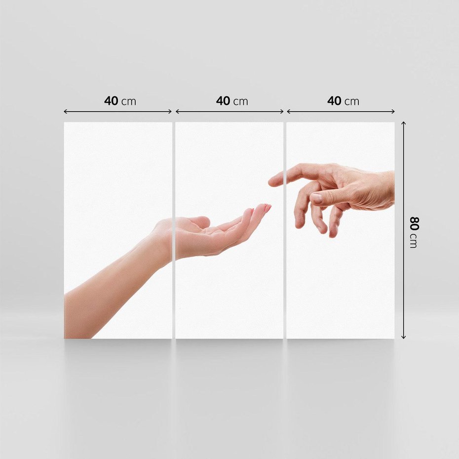 Obraz na płótnie 120x80 - Dłonie Miłości - Siła Dotyku - dłonie, kobieta