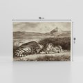 Obraz na płótnie 70x50 - "Królewski Tygrys" Eugène Delacroix - Reprodukcja - reprodukcja, obraz na płótnie