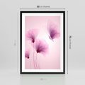 Plakat w ramie 50x70 - Akwarelowe Kwiaty w Pastelach - kwiaty, akwarelowe - rama czarna