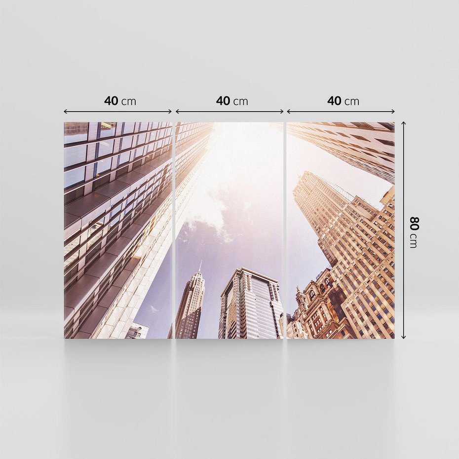 Obraz na płótnie 120x80 - Oczami artysty - miasto, perspektywa