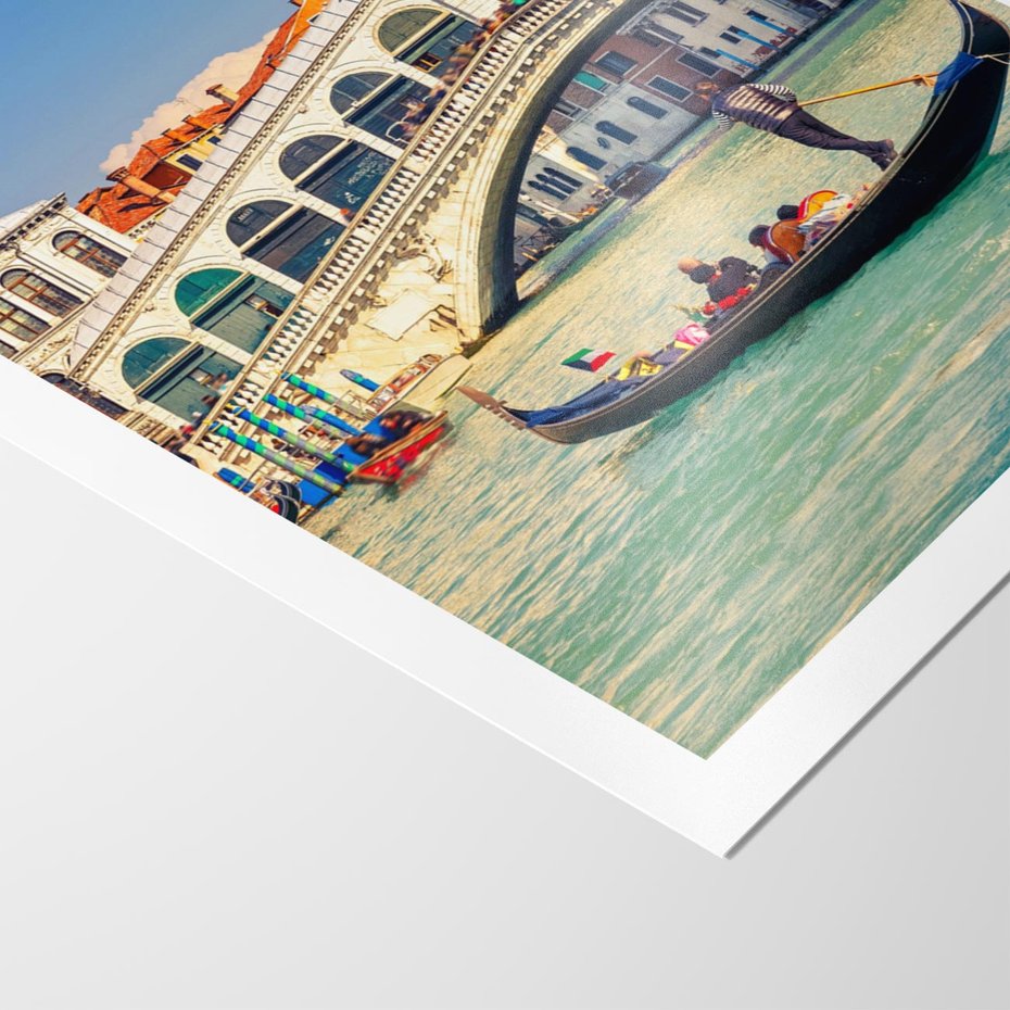 Plakat bez ramy 50x70 - Romantyczna przejażdżka gondolą w Wenecji - Wenecja, gondola