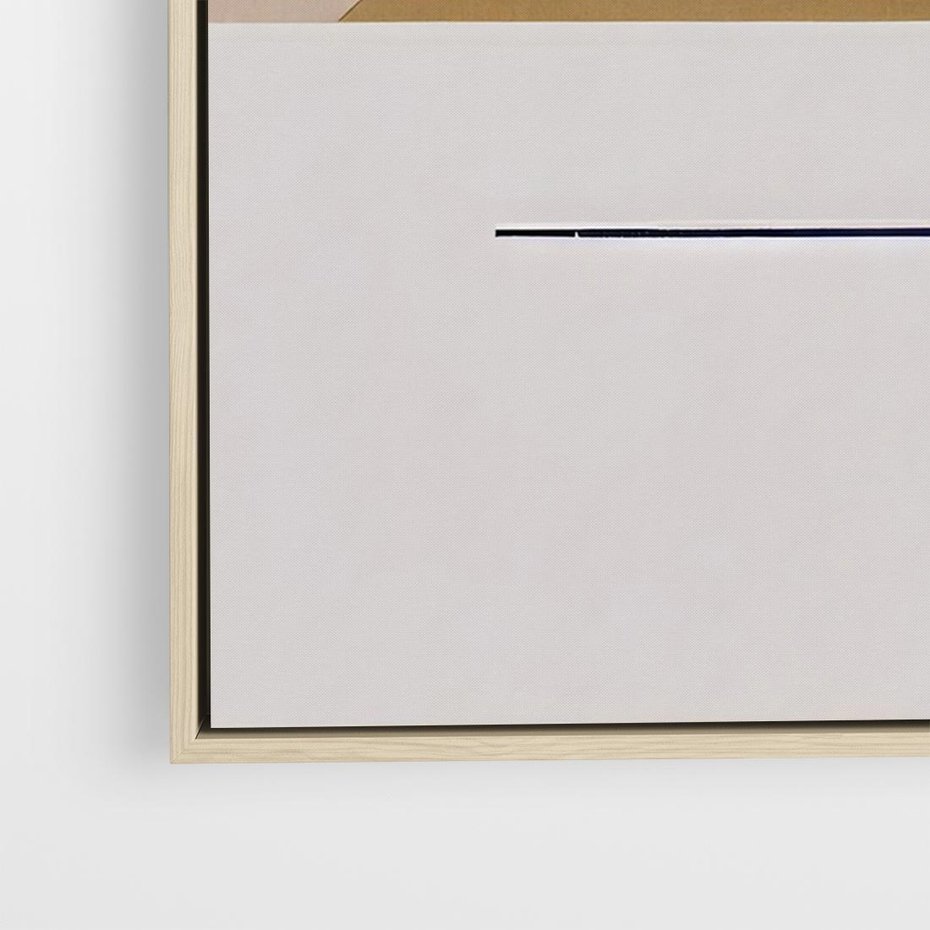 Obraz w ramie 100x70 - Sztuka Abstrakcji - geometryczne kształty, kolorowe prostokąty - rama drewno