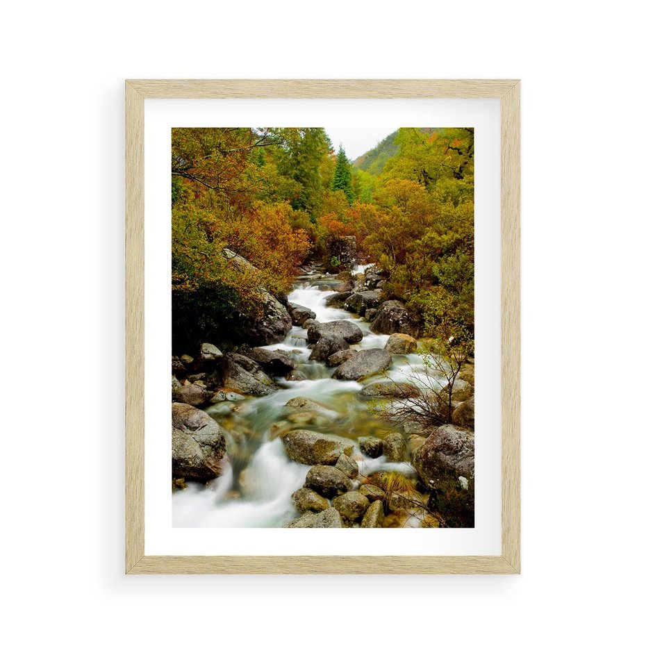 Plakat w ramie 40x50 - Śpiew Strumienia - strumień, górski - rama drewno