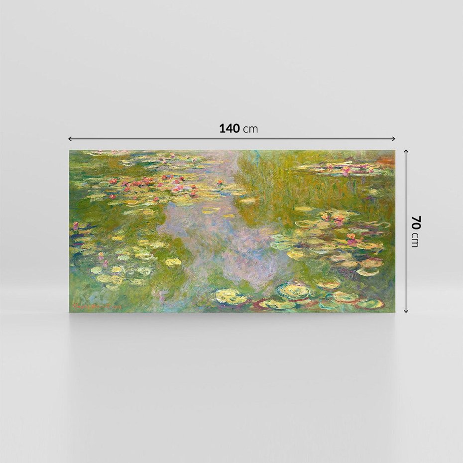 Obraz na płótnie 140x70 - "Lilie wodne" (1919), Claude Monet - Reprodukcja - reprodukcja, obraz na płótnie