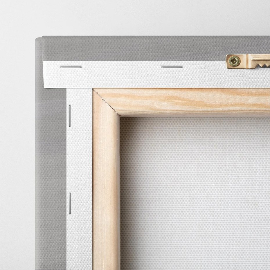 Obraz na płótnie 50x70 - Samotne Drzewo - samotne drzewo w polu, czarno białe zdjęcie