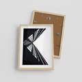 Plakat w ramie 30x40 - Nowoczesność w Linii - architektura, proste linie - rama drewno