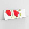 Obraz na płótnie 90x30 - Pola maków w pełnym kolorze - maki, kwiaty