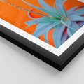 Plakat w ramie 50x70 - Naturalna Harmonia - kaktusy, liście - rama czarna