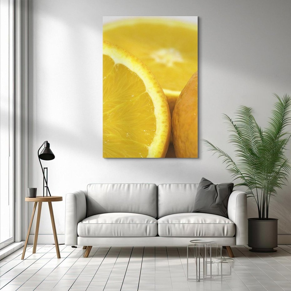 Obraz na płótnie 50x70 - Cytrusy Żywy Zapach Energii - cytruny, owoce