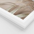 Plakat w ramie 50x70 - Boho urok suchych liści - suche, liście - rama biała