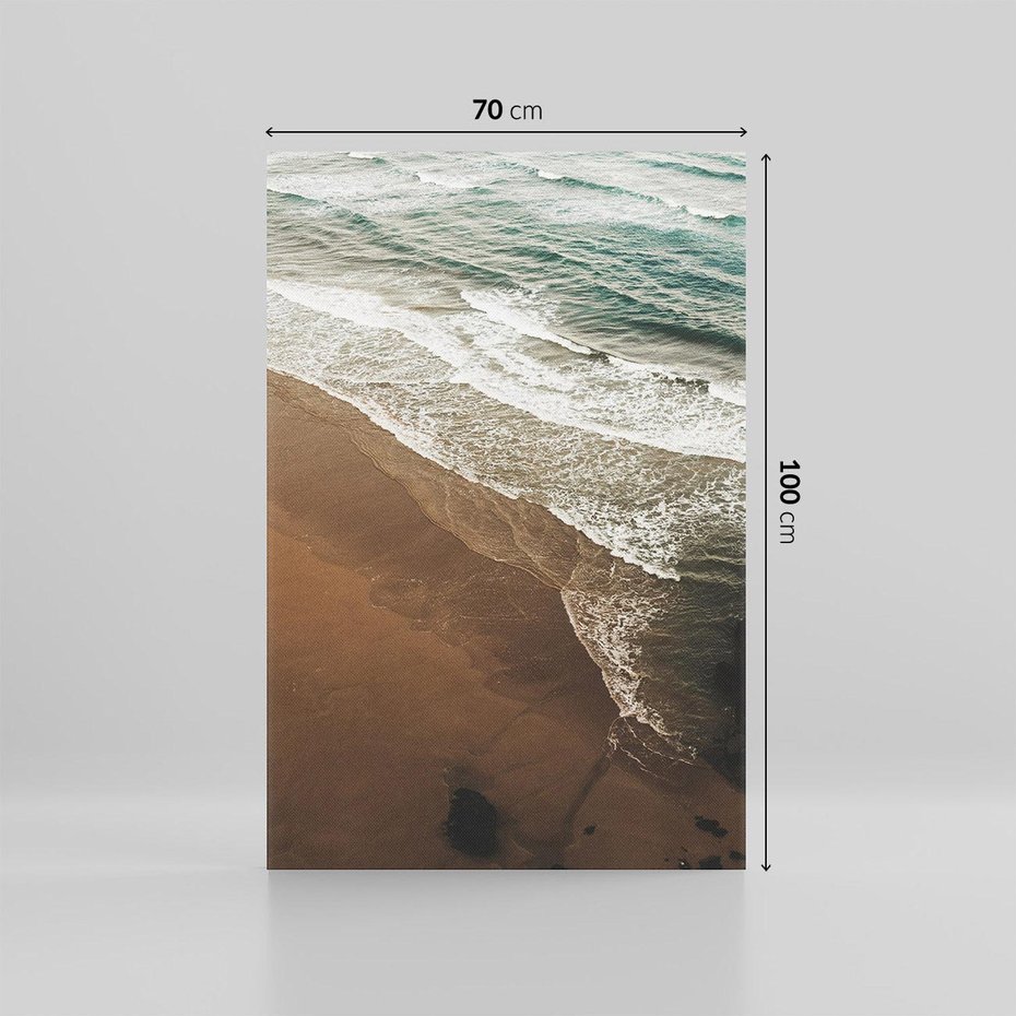 Obraz na płótnie 70x100 - Spokój nad plażą - plaża, morze