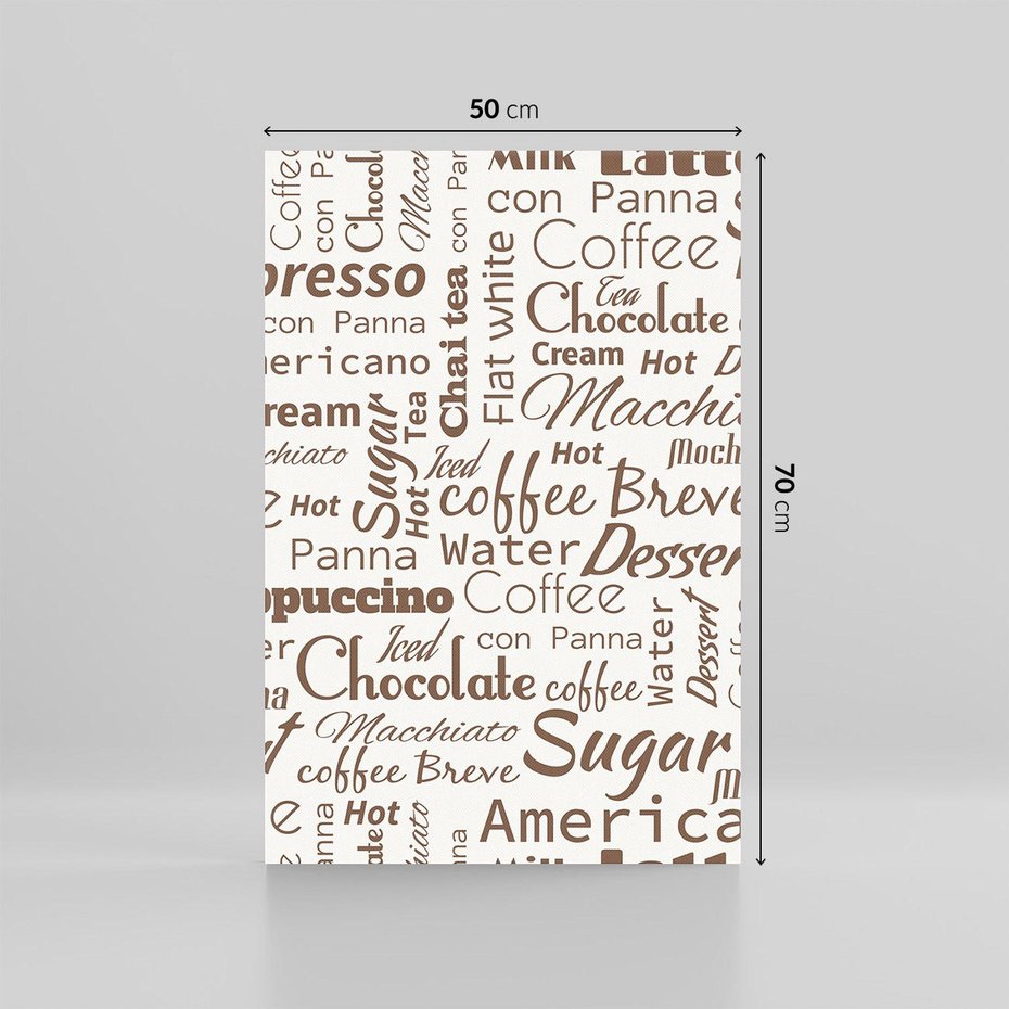 Obraz na płótnie 50x70 - Kawa w Stylu Coffee - kawa, coffee