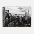 Obraz w ramie 120x80 - Wibracje Miejskiego Życia - miasto, wieżowce - rama drewno