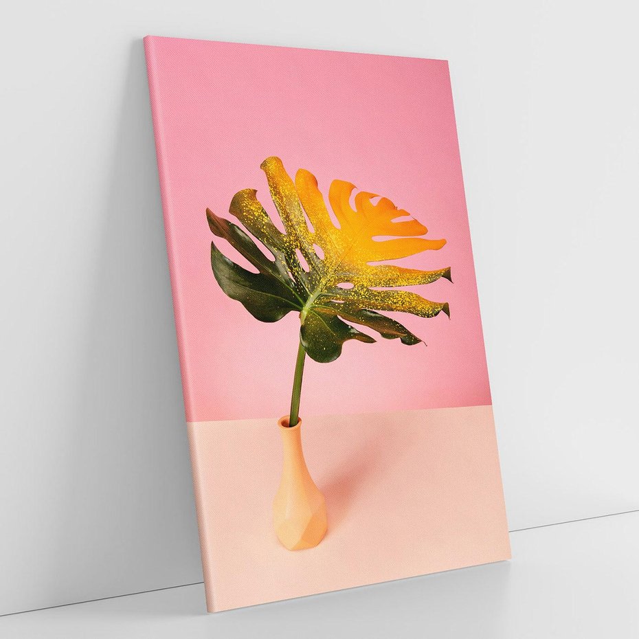 Obraz na płótnie 80x120 - Egzotyczna monstera - monstera, liść