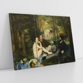 Obraz na płótnie 120x80 - "Śniadanie na trawie" (1863) Edouard Manet - Reprodukcja - reprodukcja, obraz na płótnie