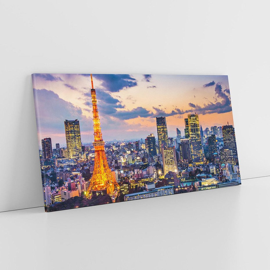 Obraz na płótnie 120x60 - Tętniące życiem Tokio - Tokio, Japonia