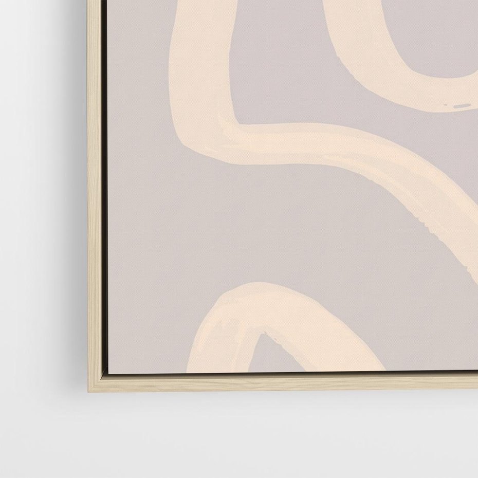 Obraz w ramie 50x50 - Nowoczesne Odbicia - minimalistyczny obraz, nowoczesny - rama drewno