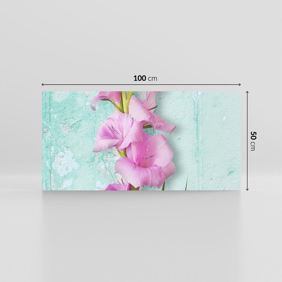Obraz na płótnie 100x50 - Piękno w delikatności - kwiaty, różowe