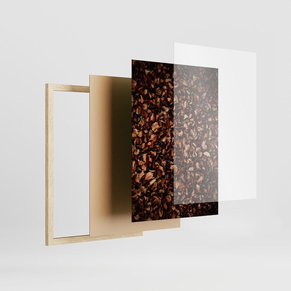 Zestaw obrazy w ramie 50x70 galeria - Jesień, ścieżka, klimatyczna - rama drewno