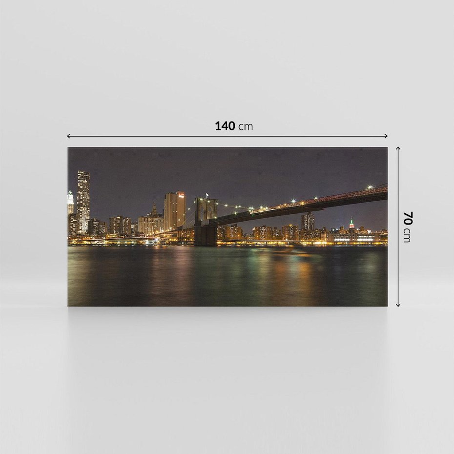 Obraz na płótnie 140x70 - Most nad nowojorską panoramą - most, Nowy Jork