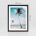 Plakat w ramie 30x40 - Raj na Ziemi - plaża, ocean - rama czarna