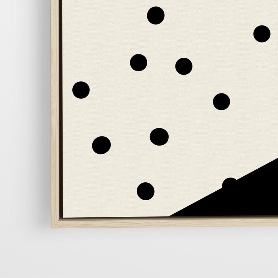 Obraz w ramie 50x50 - Wesołe Geometryczne Kształty - geometryczne kształty, abstrakcja - rama drewno