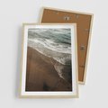 Plakat w ramie 50x70 - Spokój nad plażą - plaża, morze - rama drewno