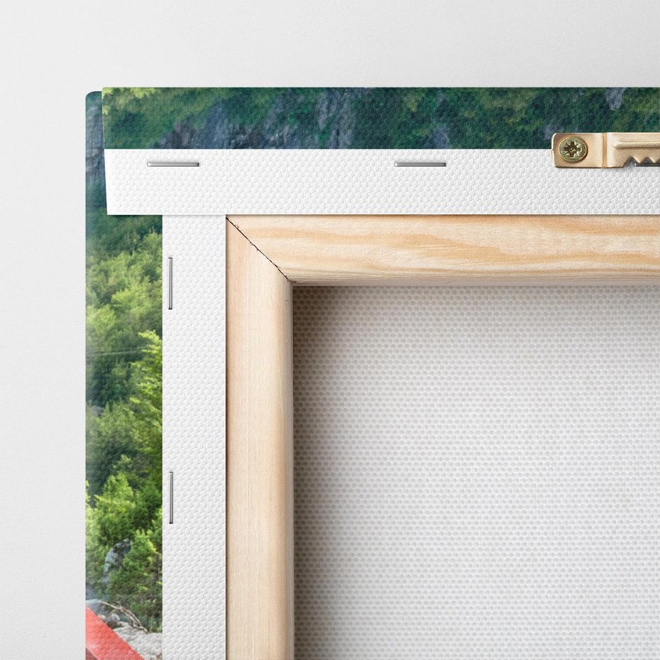 Obraz na płótnie 30x30 - Most do przygody - góry, most