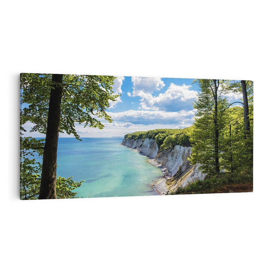 Obraz na płótnie 100x50 - Morze: siła skał na brzegu" - morze, skały