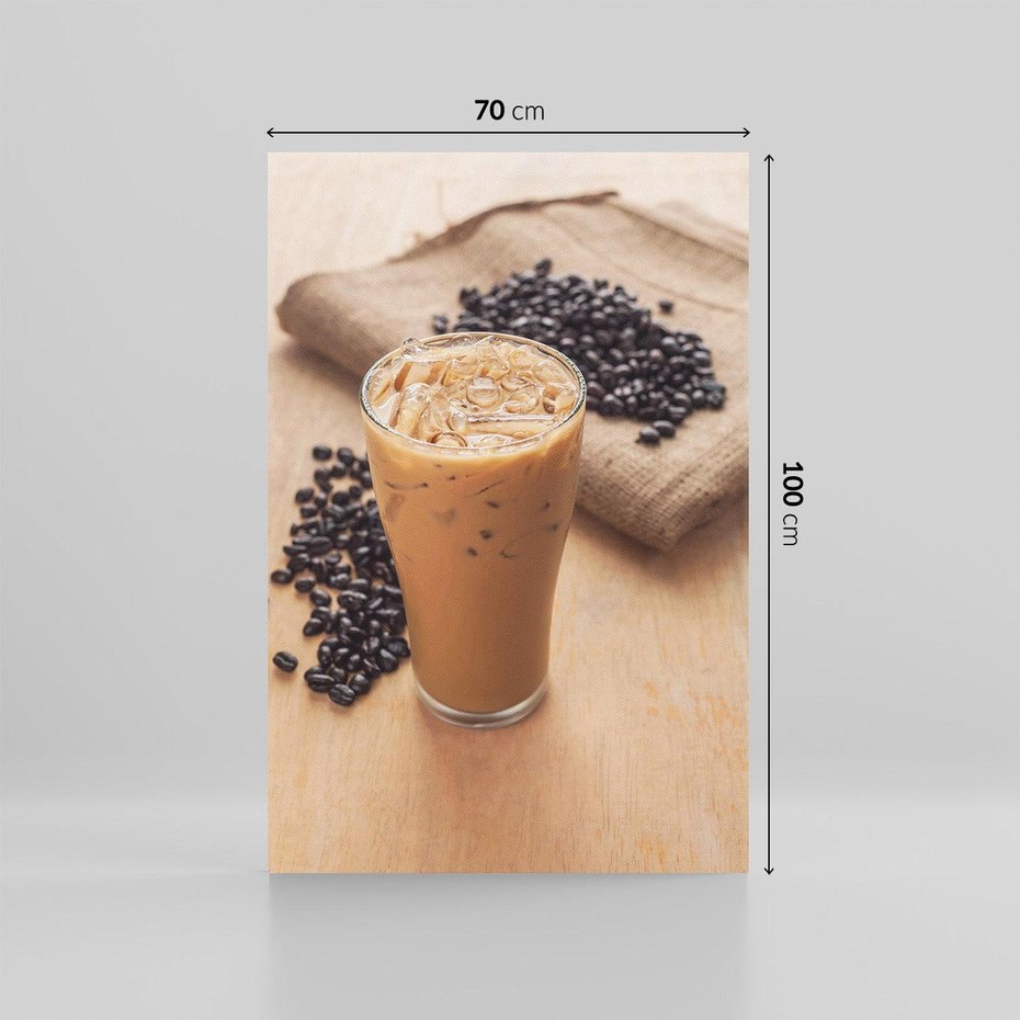 Obraz na płótnie 70x100 - Kawa ice coffee: orzeźwiający napój - kawa, ice