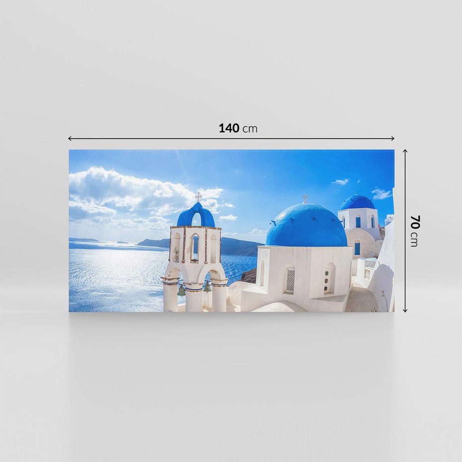 Obraz na płótnie 140x70 - Uroki Santorini we Włoszech - Santorini, Włochy