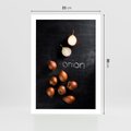 Plakat bez ramy 21x30 - Aromatyczne Inspiracje - cebula, kuchnia