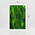 Plakat bez ramy 21x30 - Bambusowy urok zielonej harmonii - bambus, zieleń