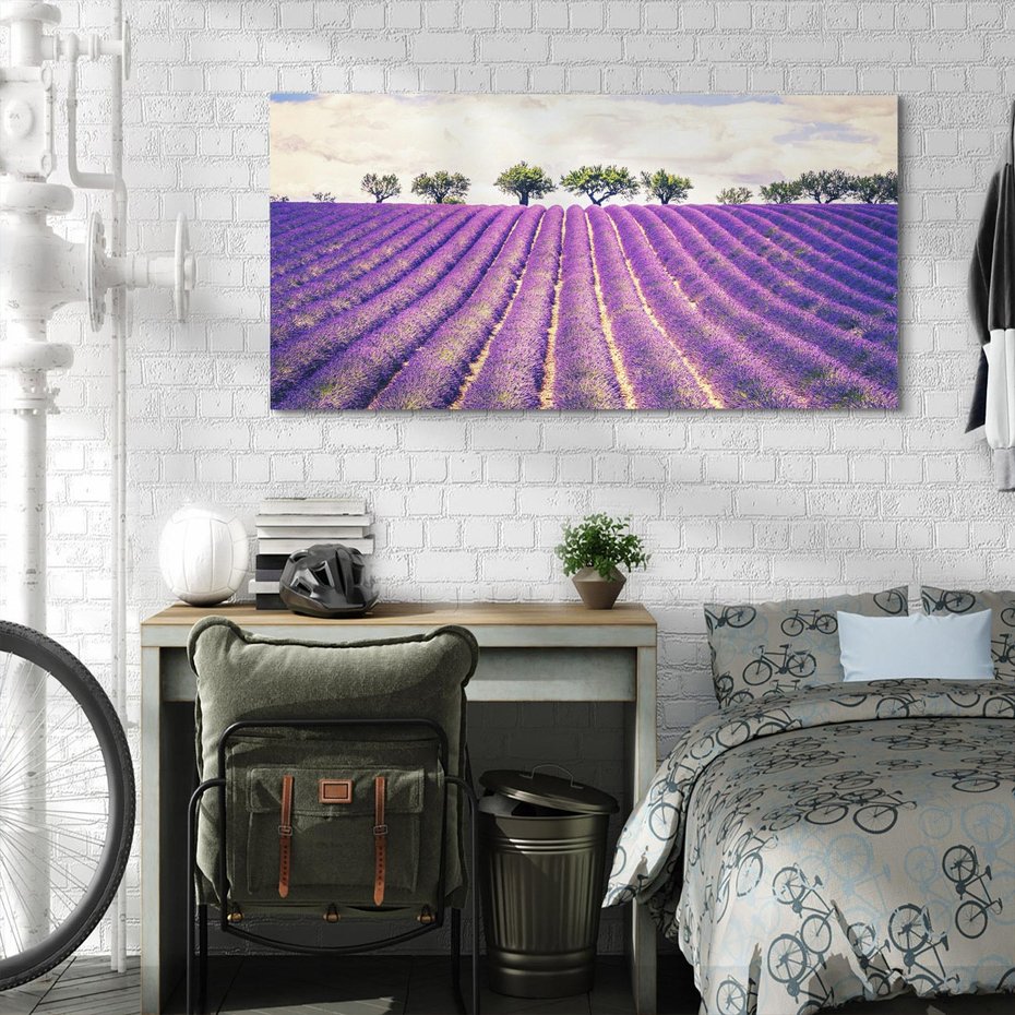 Obraz na płótnie 100x50 - Uroda Lawendy: Kwiatowy Cud Natury - lawenda, kwiaty