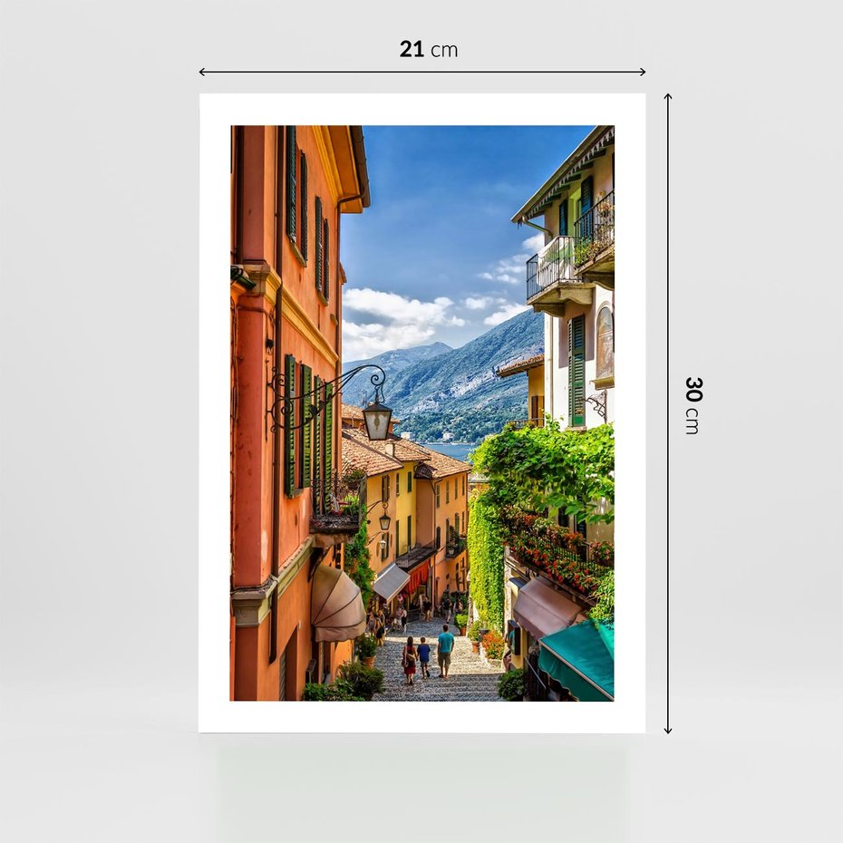 Plakat bez ramy 21x30 - Tropienie Nieskończoności - uliczka, perspektywa