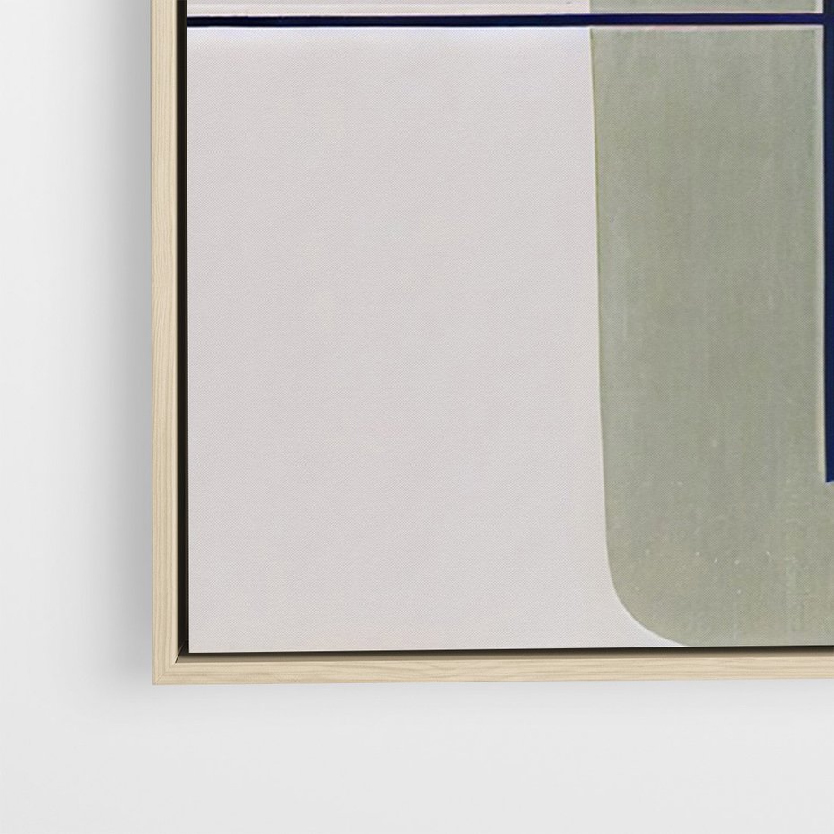 Obraz w ramie 80x120 - Sztuka Abstrakcji - geometryczne kształty, kolorowe prostokąty - rama drewno