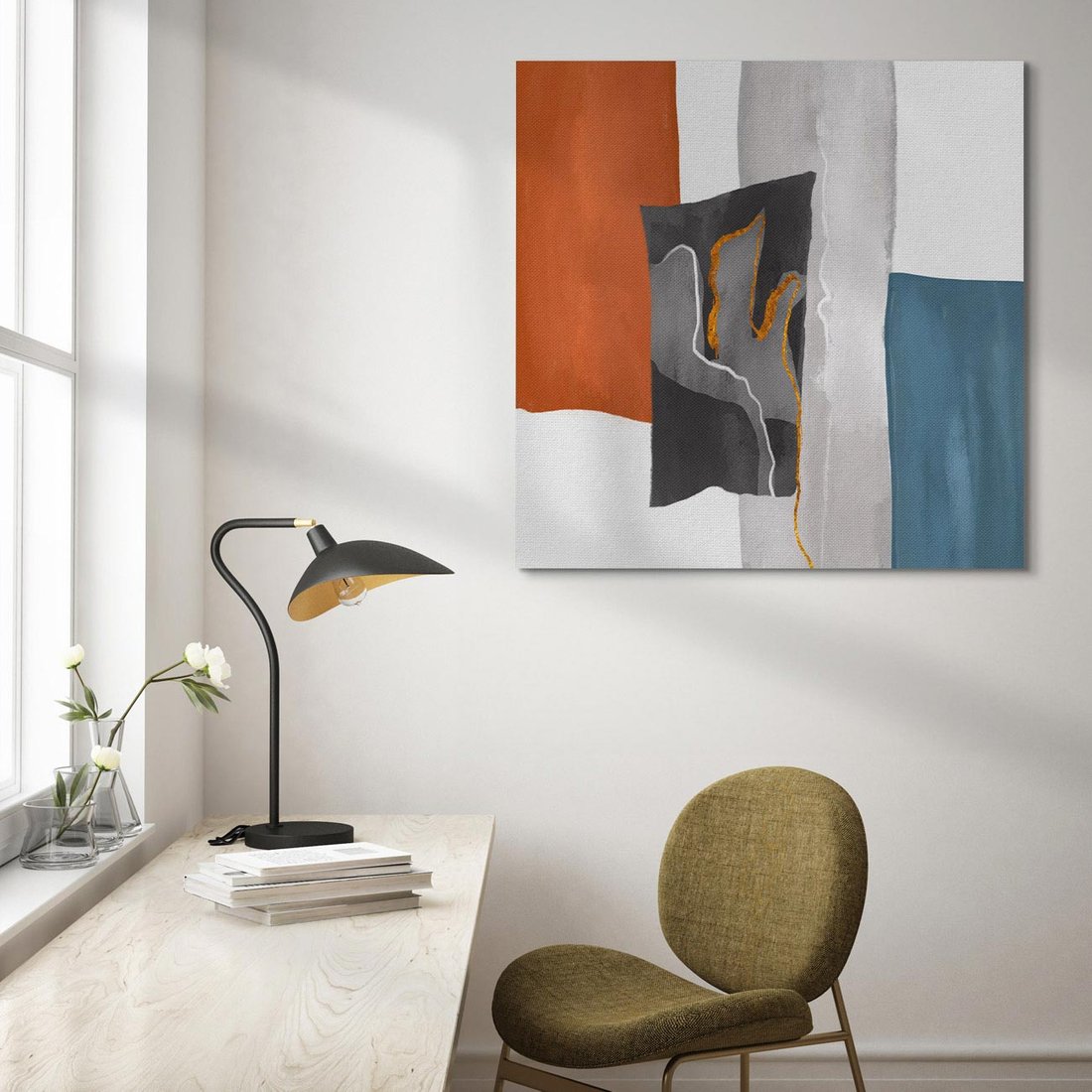 Obraz na płótnie 60x60 - Nowoczesna geometria - nowoczesny, geometryczny