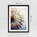 Plakat w ramie 30x40 - Makro piękno dmuchawca - makro, dmuchawiec - rama czarna
