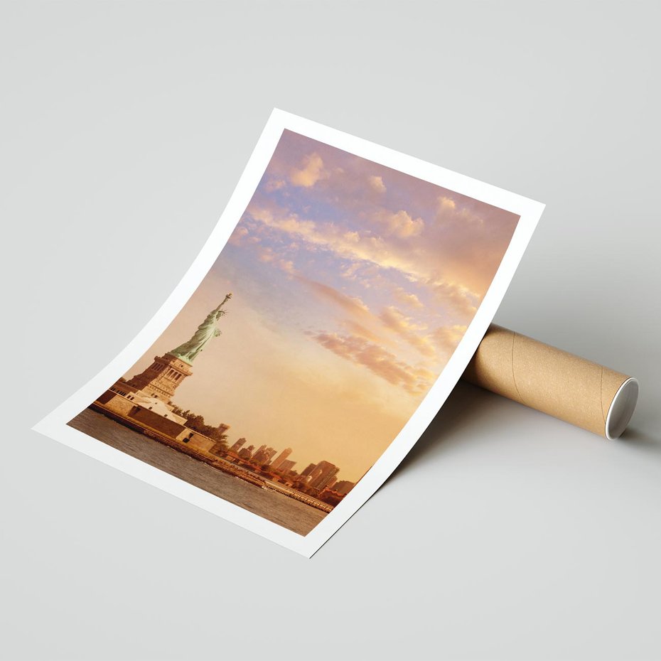 Plakat bez ramy 40x50 - Statua wolności w Nowym Jorku - Nowy Jork, statua