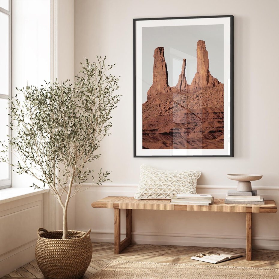 Plakat bez ramy 30x40 - Surowość Pustyni - pustynia, kanion