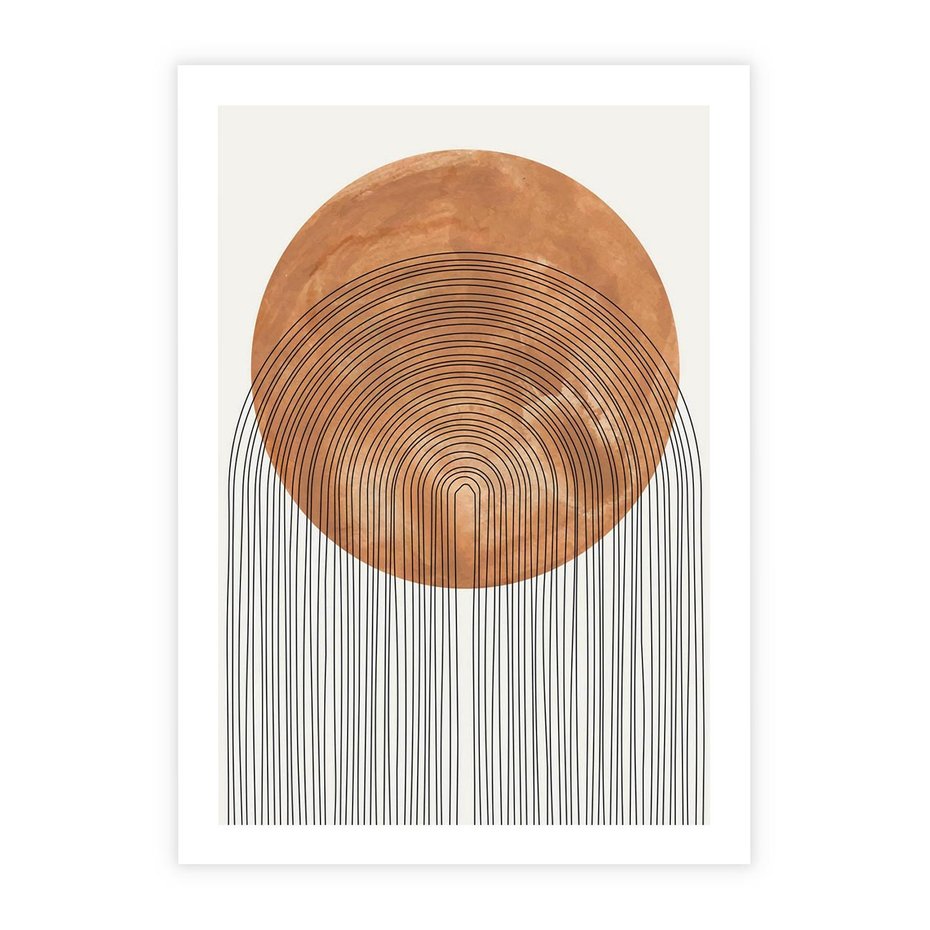 Plakat bez ramy 30x40 - Złote Akcenty - nowoczesna sztuka, modern