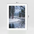 Plakat bez ramy 30x40 - Śnieżne cuda - zima, las