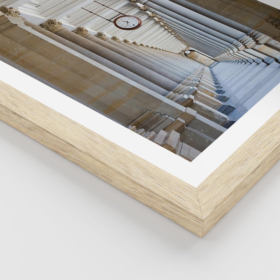 Plakat w ramie 30x40 - Kolumny Czasu - architektura, kolumny - rama drewno