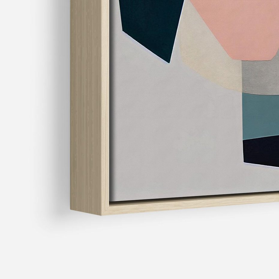 Obraz w ramie 100x70 - Szare Tło Plam - abstrakcyjne plamy, kształty - rama drewno