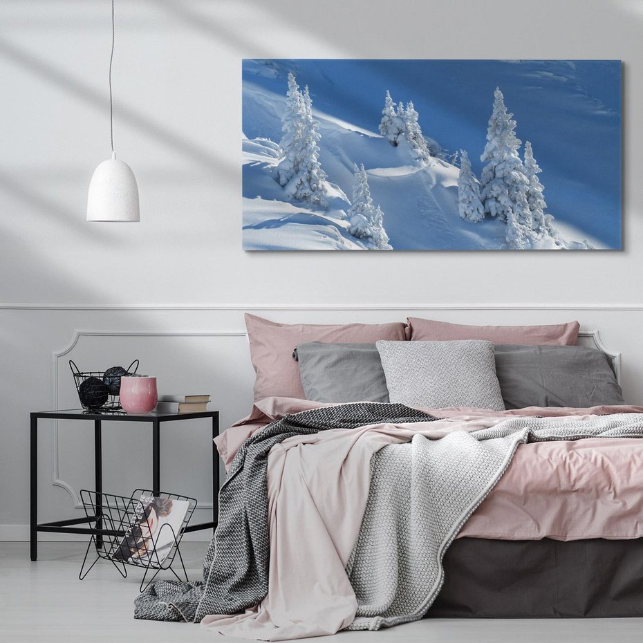 Obraz na płótnie 120x60 - Magia zimowego krajobrazu - śnieg, zima