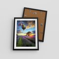 Plakat w ramie 30x40 - Lawendowe Marzenia - lawenda, balony - rama czarna