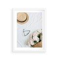Plakat w ramie 30x40 - Urok Kobiecej Fotografii - kompozycja kobieca, fotografia - rama biała